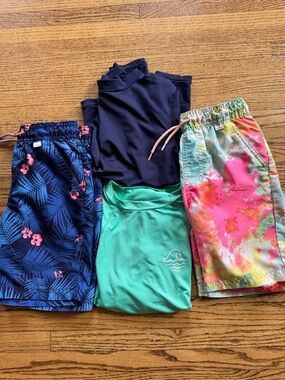 Swim Trunks and Rash Guard Bundle